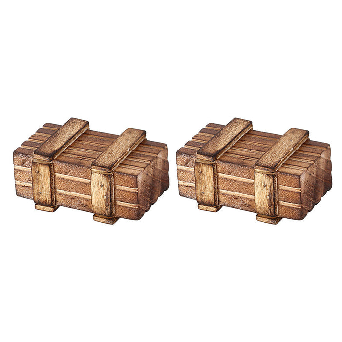 INJORA Mini Wooden Box Decoration Scale Accessories For 1/18 1/24 RC Crawlers