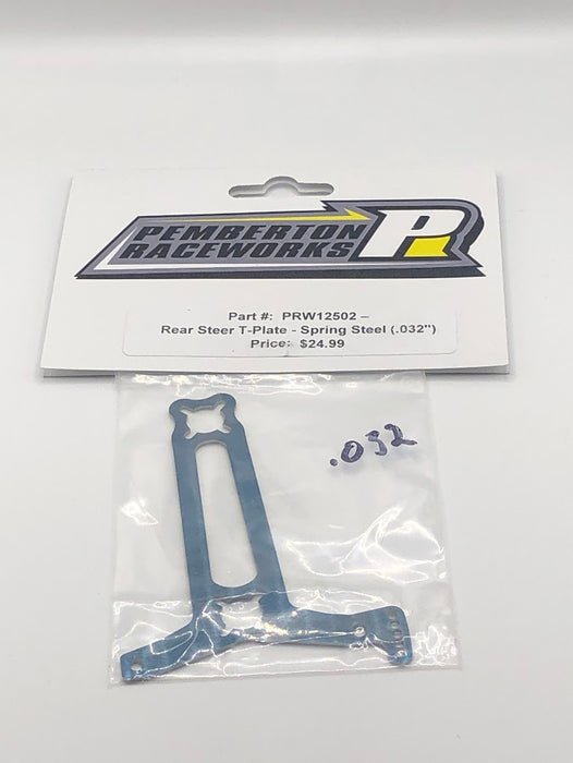 PRW12502 Pemberton Raceworks Rear Steer T-Plate Spring Steel (.032" Plate)