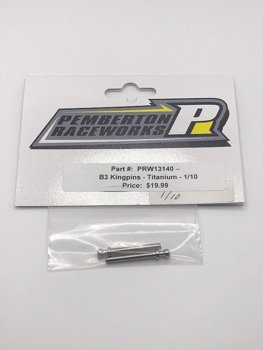 PRW13140 Pemberton Raceworks B3 Kingpins - Titanium - 1/10