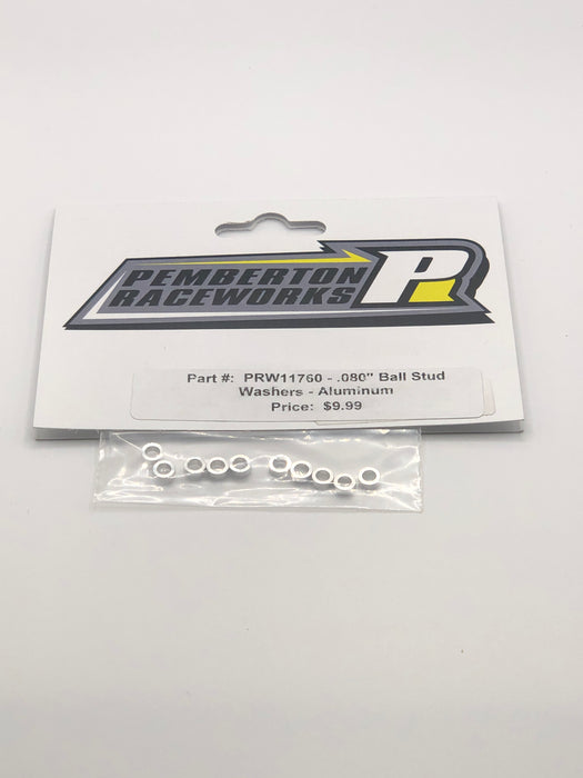 Pemberton Raceworks PRW11760 .080" Ball Stud Washers - Aluminum