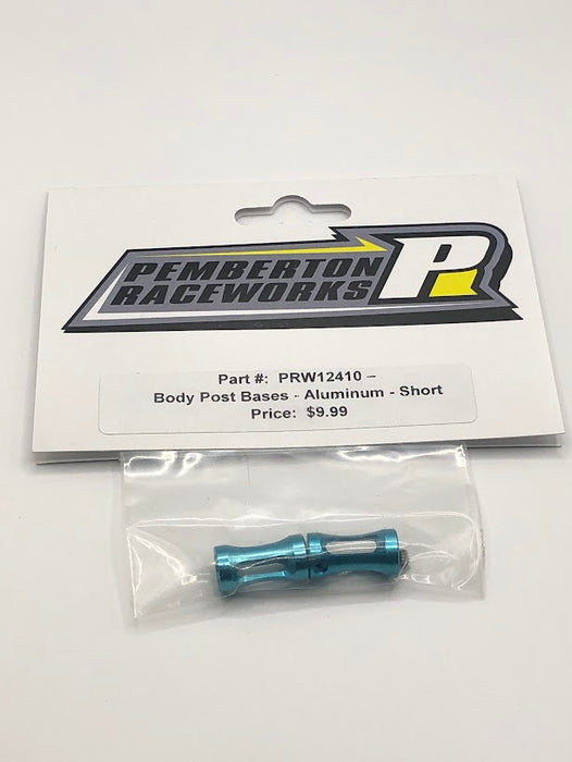 PRW12410 Pemberton Raceworks Body Post Bases - Aluminum - Short