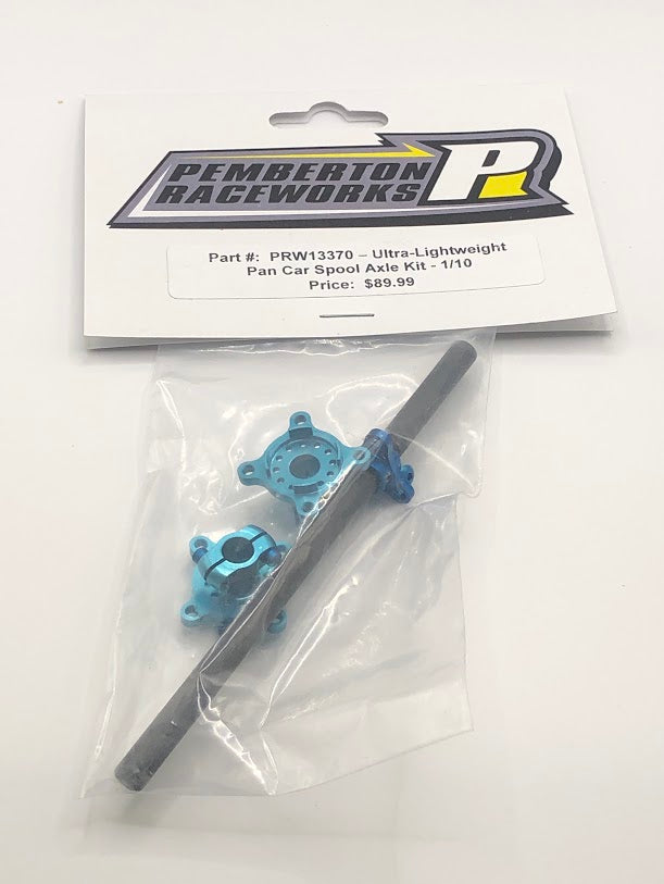 PRW13370 Pemberton Raceworks Ultra-Lightweight Pan Car Spool Axle Kit - 1/10