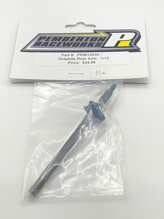 PRW12930 Pemberton Raceworks Graphite Rear Axle - 1/12