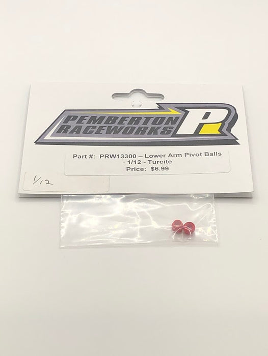 PRW13300 Pemberton Raceworks Lower Arm Pivot Balls - 1/12 - Turcite