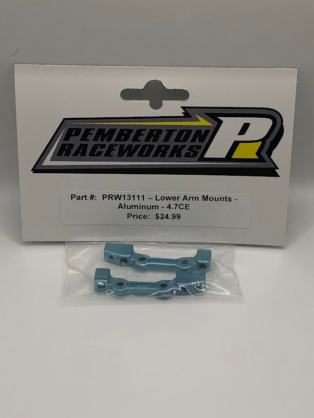 PRW13111 Pemberton Raceworks Lower Arm Mounts - Aluminum - 4.7CE