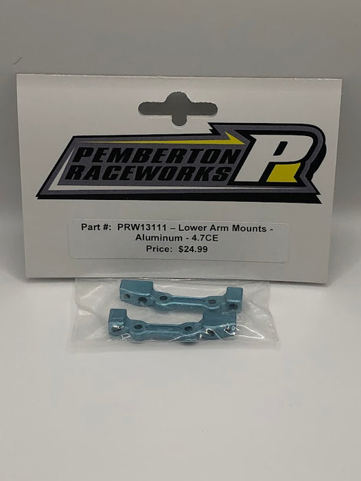 PRW13111 Pemberton Raceworks Lower Arm Mounts - Aluminum - 4.7CE