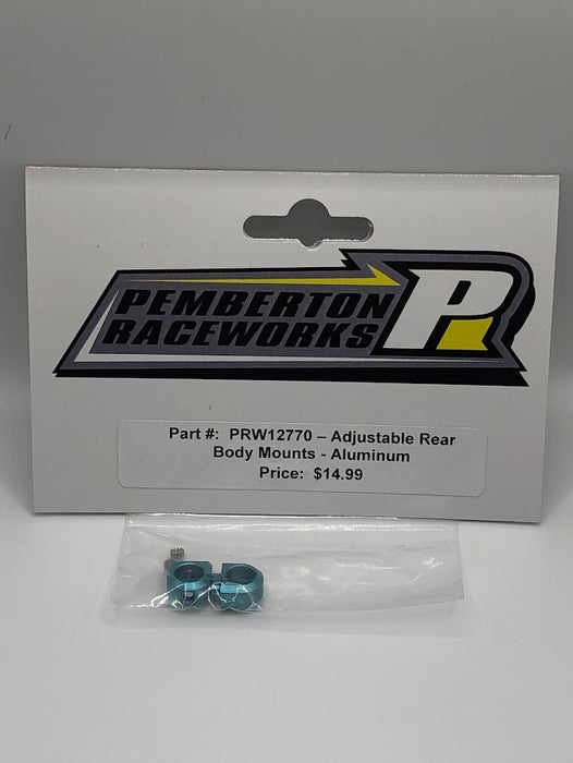 PRW12770 Pemberton Raceworks Adjustable Rear Body Mounts - Aluminum