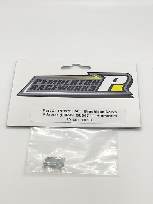 PRW13050 Pemberton Raceworks Brushless Servo Adapter (Futaba BLS671) Aluminum