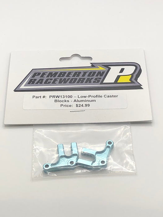 PRW13100 Pemberton Raceworks Low-Profile Caster Blocks - Aluminum