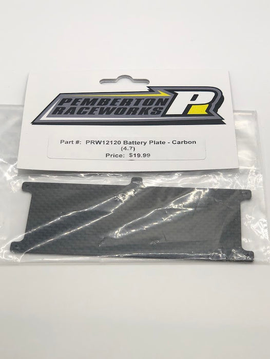 PRW12120 Pemberton Raceworks Battery Plate - Carbon (4.7)