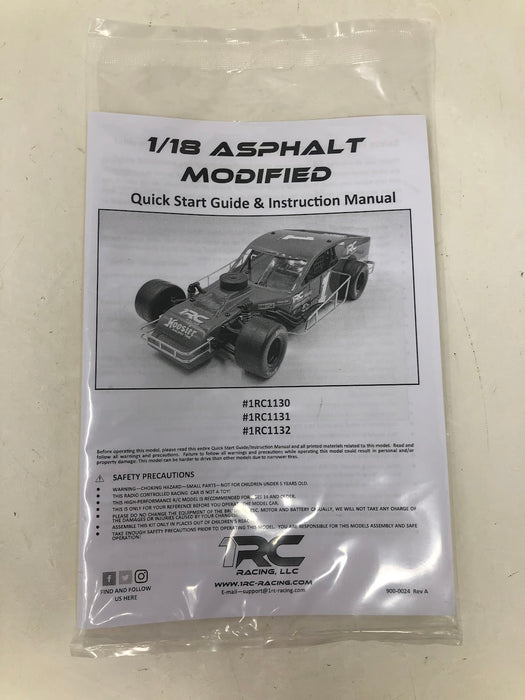 1RC 1/18 Asphalt Modified Car + Transponder & Bodies (Used)