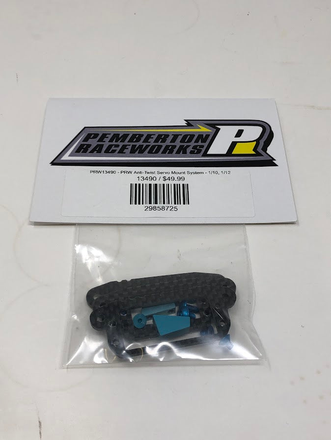 PRW13490 Pemberton Raceworks Anti-Twist Servo Mounting System - 1/10, 1/12
