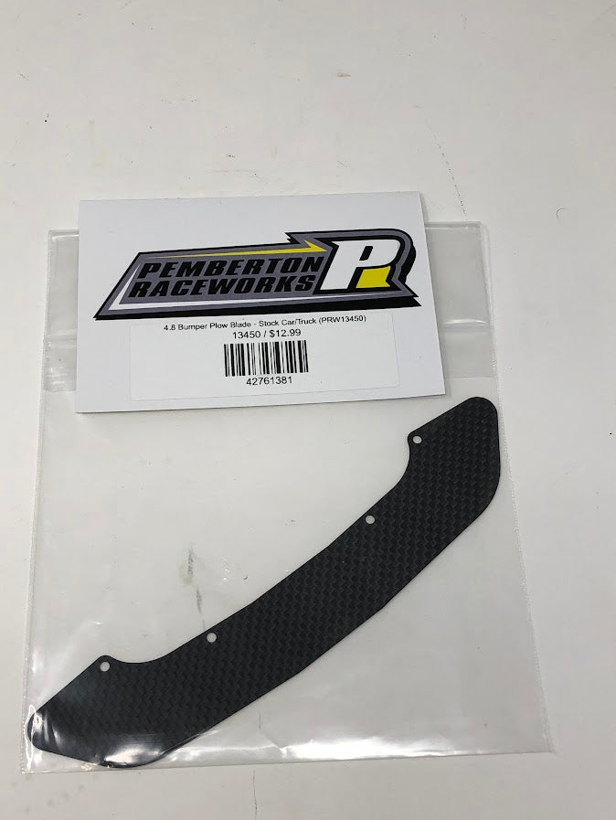 PRW13450 Pemberton Raceworks 4.8  Bumper Plow Blade - Stock Car/Truck 0.5mm