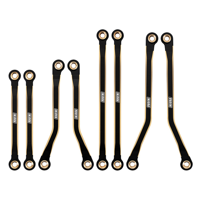 INJORA Black Brass High Clearance Chassis Links Set for 1/18 TRX4M (4M-45)
