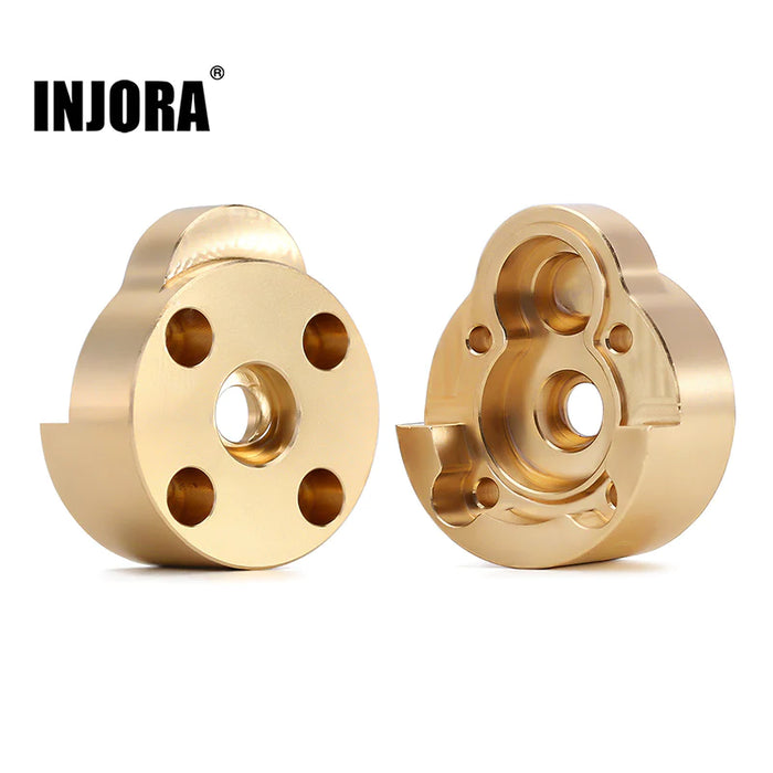 FCX24-02-2 Injora 2PCS 25g/Pcs Brass Outer Portal Housing Covers For FCX24 Rear Axle