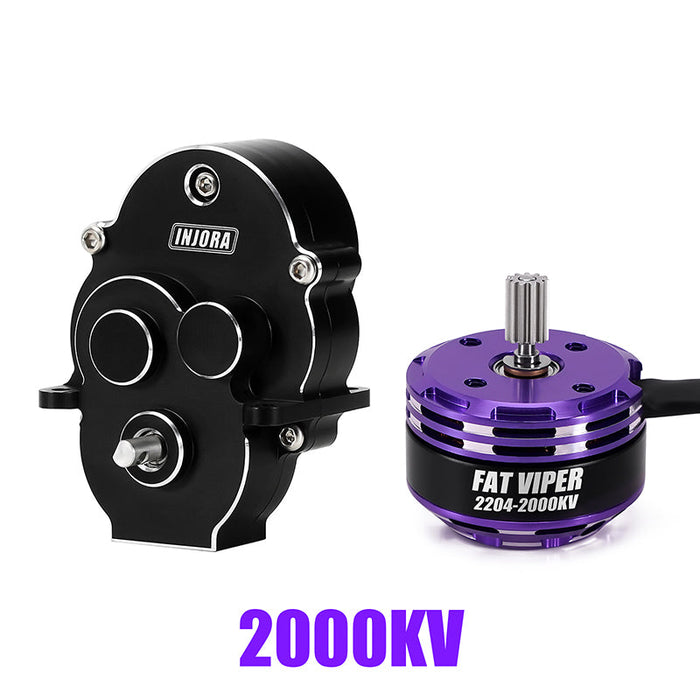 INM17-2000KV-99BK INJORA Fat Viper 2204 Brushless Outrunner Motor for 1/18 TRX4M