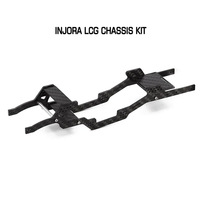 SCX24-120 INJORA LCG Carbon Fiber Chassis Kit 6º Angled Frame for SCX24 C10 JLU Deadbolt B17 Bronco