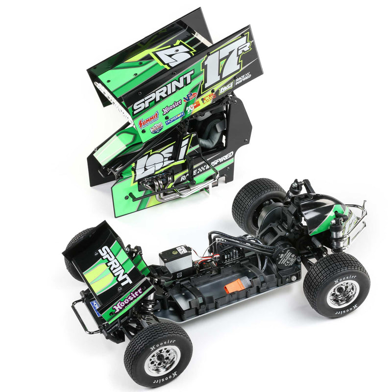 LOS-1387T2 LOSI 1/10 22S Sprint 2WD RTR, Green