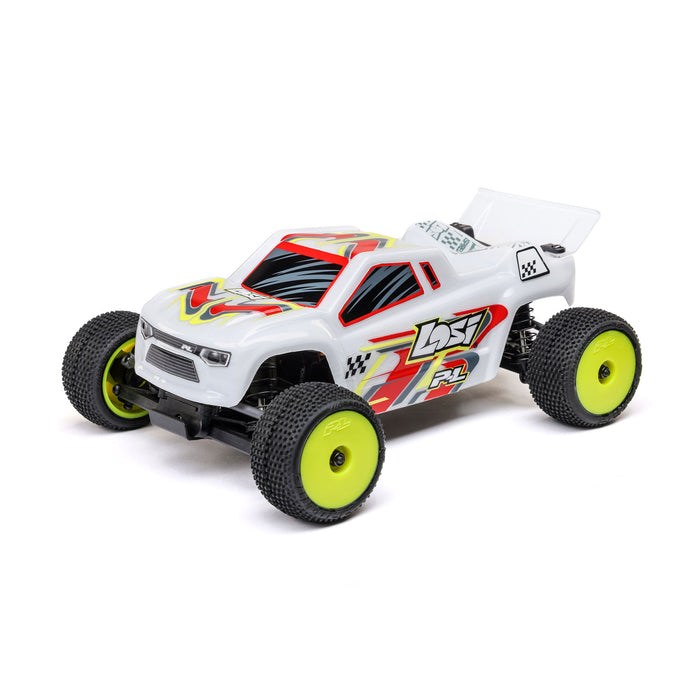 LOS-1392T Losi Micro-T 1/28 2WD RTR in Silver and White