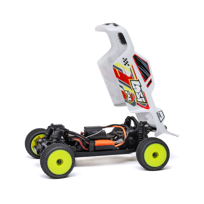 LOS-1392T Losi Micro-T 1/28 2WD RTR in Silver and White