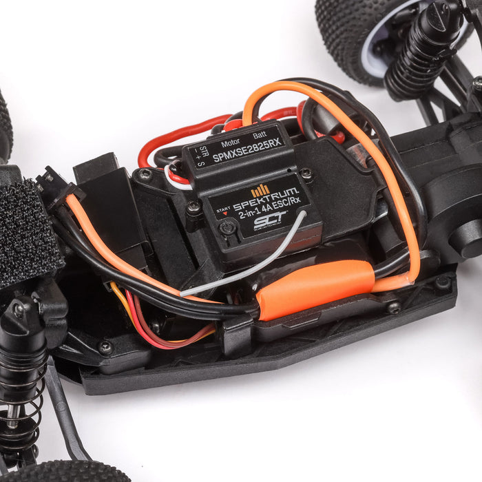 LOS-1392T Losi Micro-T 1/28 2WD RTR in Silver and White