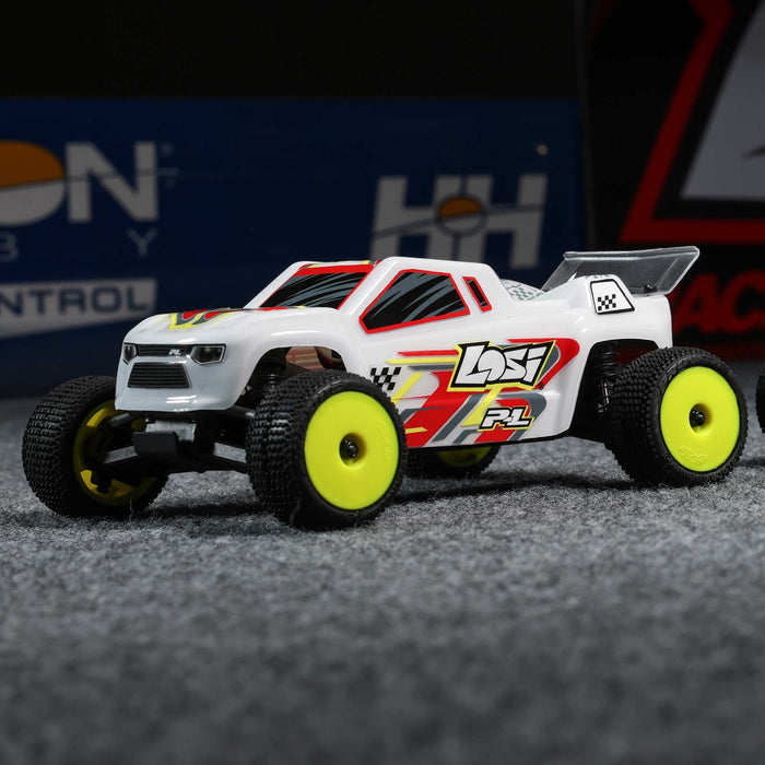 LOS-1392T Losi Micro-T 1/28 2WD RTR in Silver and White
