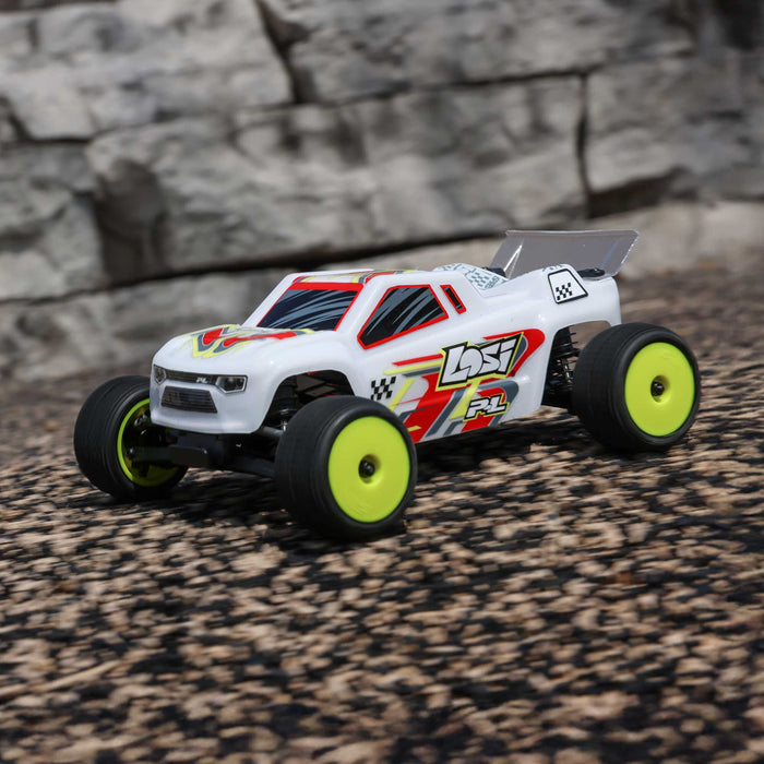 LOS-1392T Losi Micro-T 1/28 2WD RTR in Silver and White