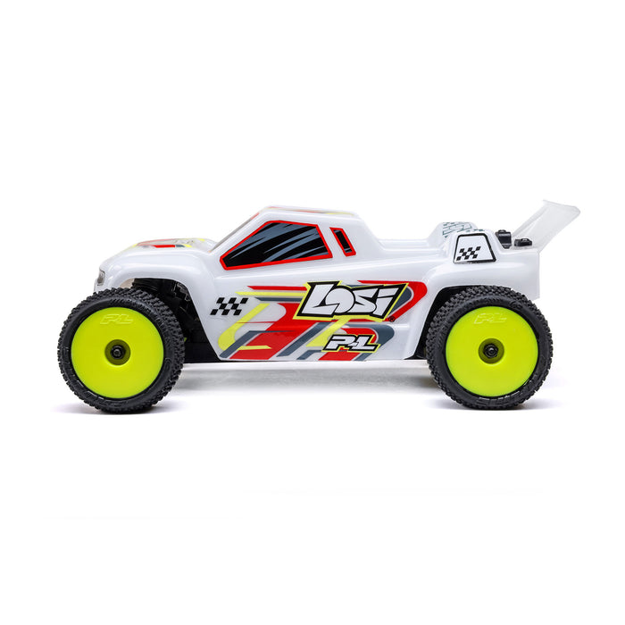 LOS-1392T Losi Micro-T 1/28 2WD RTR in Silver and White