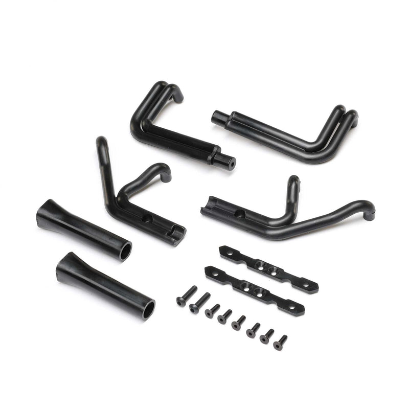 LOS-1897 LOSI Header Set, Matte Black: 22S Sprint