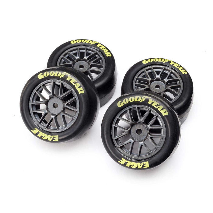 LOS-1937 Losi Goodyear Eagle Mounted Tires, Soft (4): NASCAR