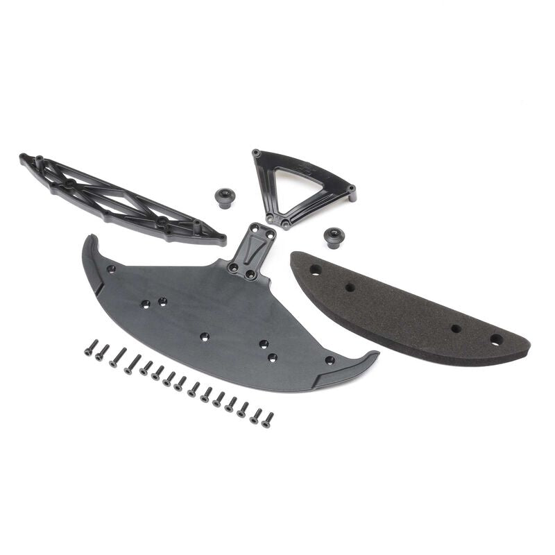 LOS-1926 Losi Front Bumper & Splitter: NASCAR