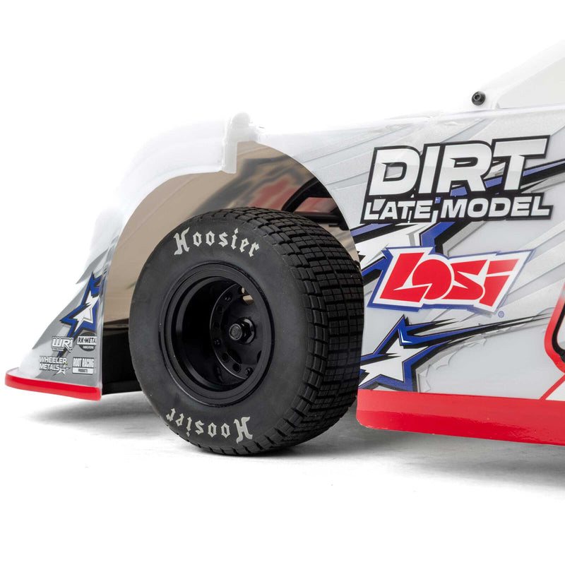 LOS-2168T1 PREORDER ONLY LOSI 22S Dirt Late Model, 1/10 2WD RTR Dirt Oval, w/ Batt & Charger, Summit Racing, White