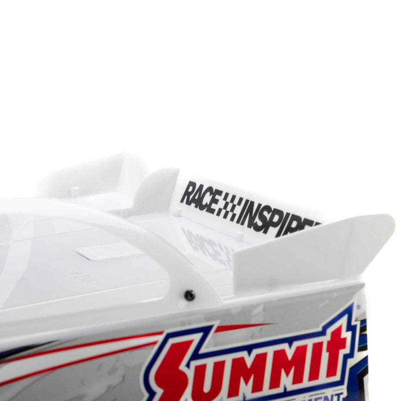 LOS-2168T1 PREORDER ONLY LOSI 22S Dirt Late Model, 1/10 2WD RTR Dirt Oval, w/ Batt & Charger, Summit Racing, White
