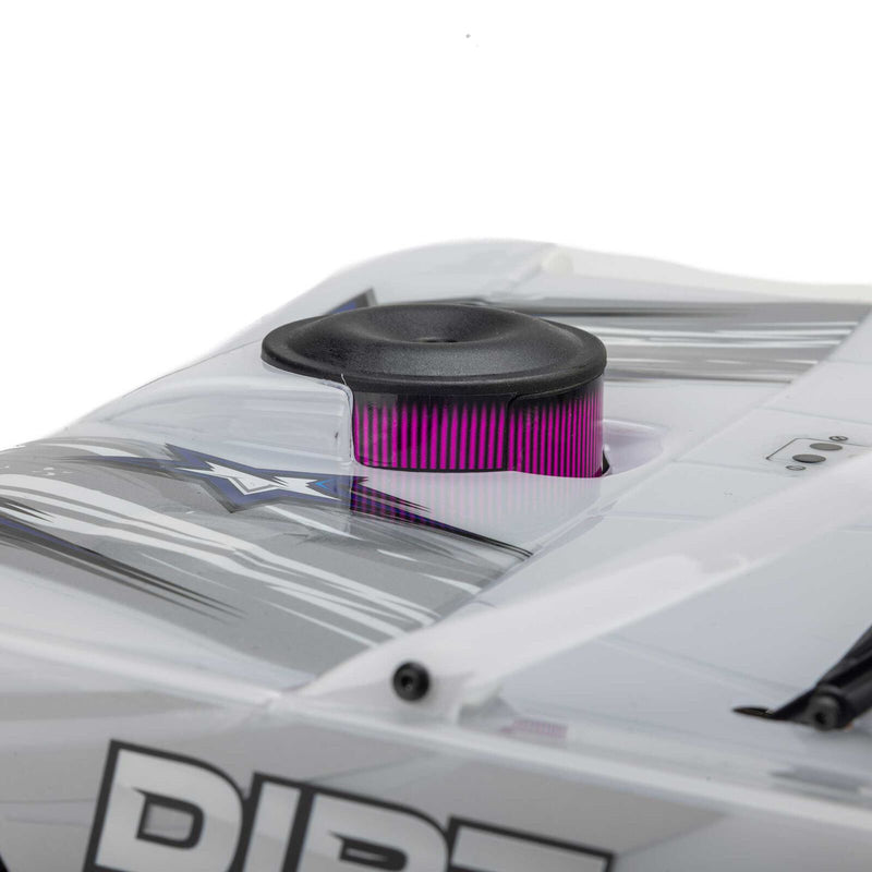 LOS-2168T1 PREORDER ONLY LOSI 22S Dirt Late Model, 1/10 2WD RTR Dirt Oval, w/ Batt & Charger, Summit Racing, White