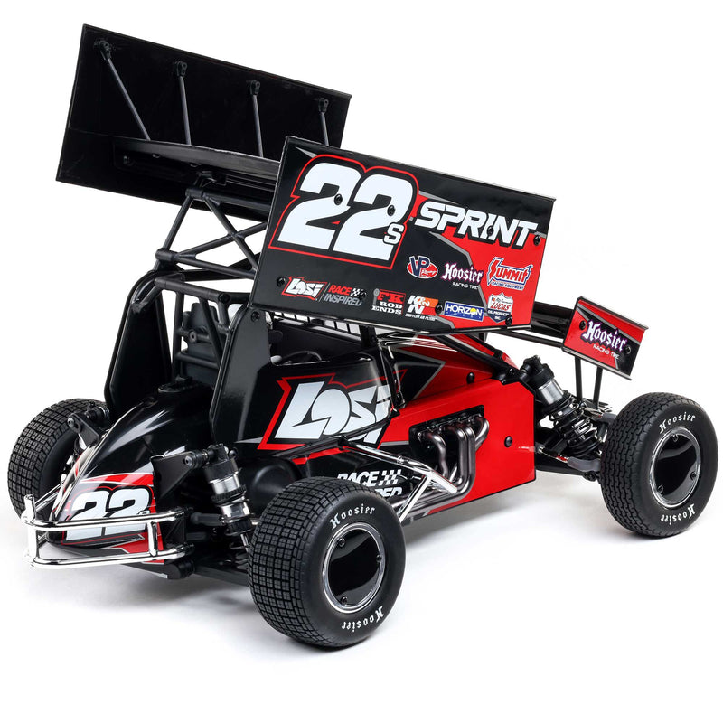 LOS-2359 LOSI 1/10 22S Sprint 2WD Brushless RTR (Battery & Charger Included), Red
