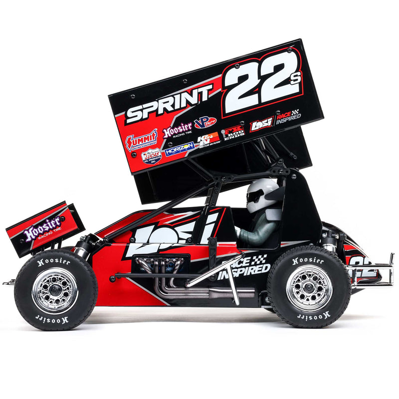 LOS-2359 LOSI 1/10 22S Sprint 2WD Brushless RTR (Battery & Charger Included), Red