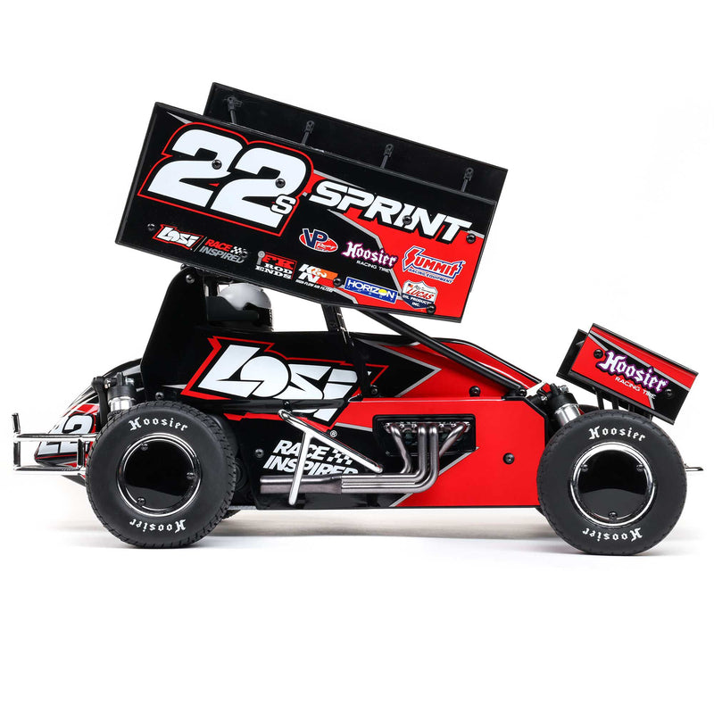 LOS-2359 LOSI 1/10 22S Sprint 2WD Brushless RTR (Battery & Charger Included), Red