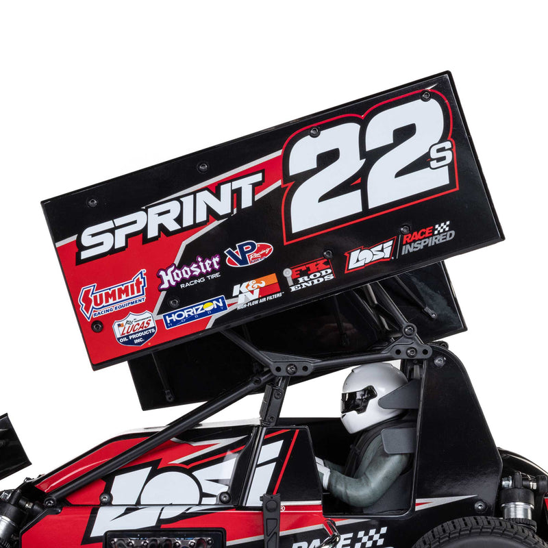 LOS-2359 LOSI 1/10 22S Sprint 2WD Brushless RTR (Battery & Charger Included), Red