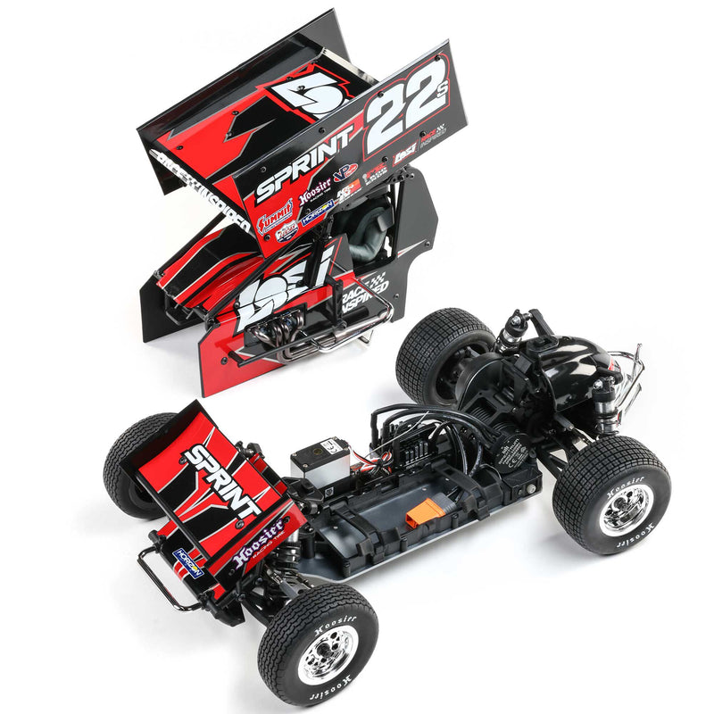 LOS-2359 LOSI 1/10 22S Sprint 2WD Brushless RTR (Battery & Charger Included), Red
