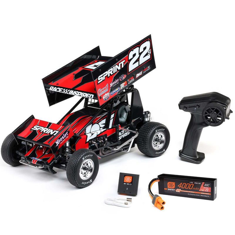 LOS-2359 LOSI 1/10 22S Sprint 2WD Brushless RTR (Battery & Charger Included), Red