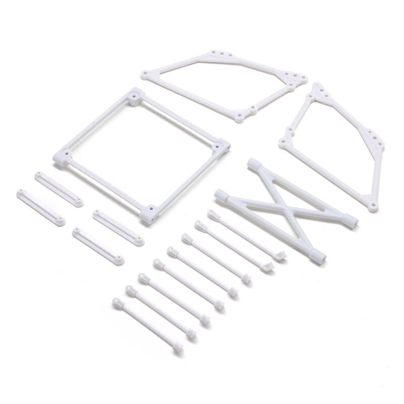 LOS-2420 Losi Top Wing Mount Set, White: 22S Sprint