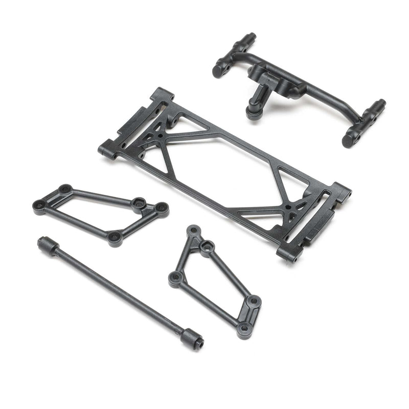 LOS-2423 LOSI Front Wing Mount Set, Black: 22S Sprint