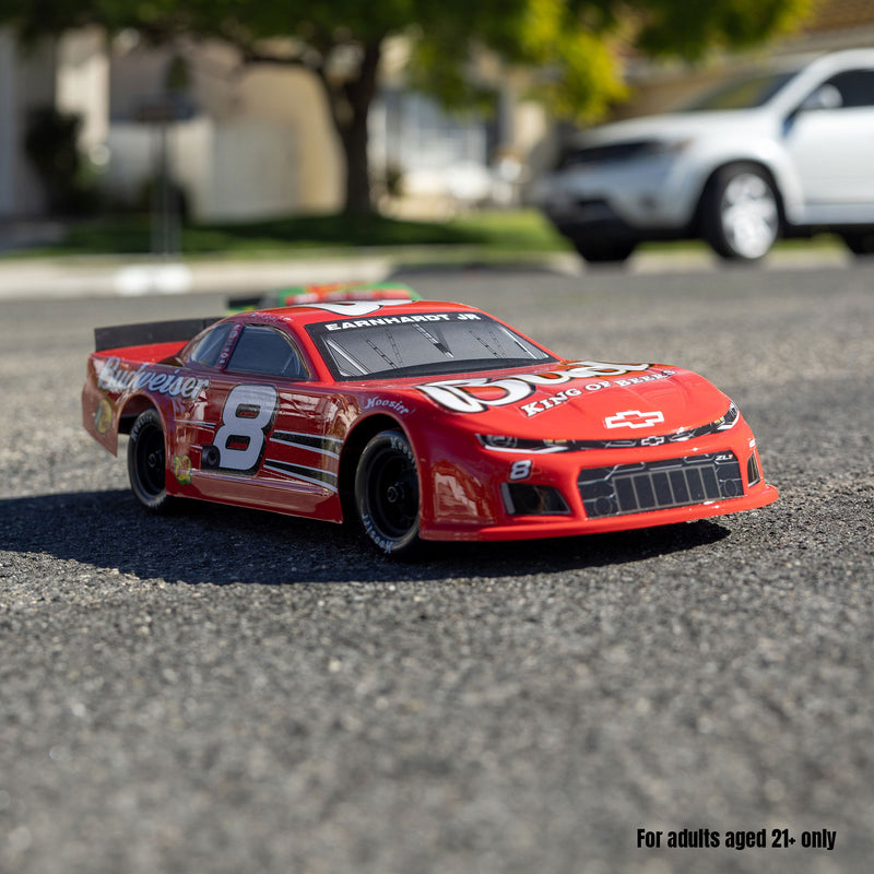LOS-3104T2 LOSI 1/12 Asphalt Late Model RC Race Car Dale Earnhardt Jr. No. 8 2025 Budweiser Chevrolet ZL1 2S AWD On-Road (Battery & Charger Included), Red