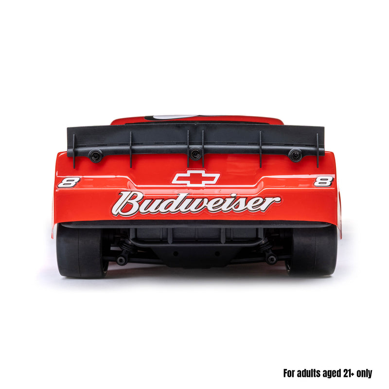LOS-3104T2 LOSI 1/12 Asphalt Late Model RC Race Car Dale Earnhardt Jr. No. 8 2025 Budweiser Chevrolet ZL1 2S AWD On-Road (Battery & Charger Included), Red