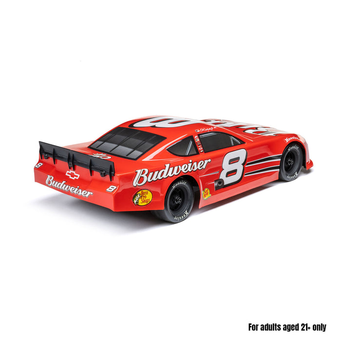LOS-3104T2 LOSI 1/12 Asphalt Late Model RC Race Car Dale Earnhardt Jr. No. 8 2025 Budweiser Chevrolet ZL1 2S AWD On-Road (Battery & Charger Included), Red