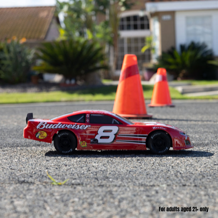 LOS-3104T2 LOSI 1/12 Asphalt Late Model RC Race Car Dale Earnhardt Jr. No. 8 2025 Budweiser Chevrolet ZL1 2S AWD On-Road (Battery & Charger Included), Red