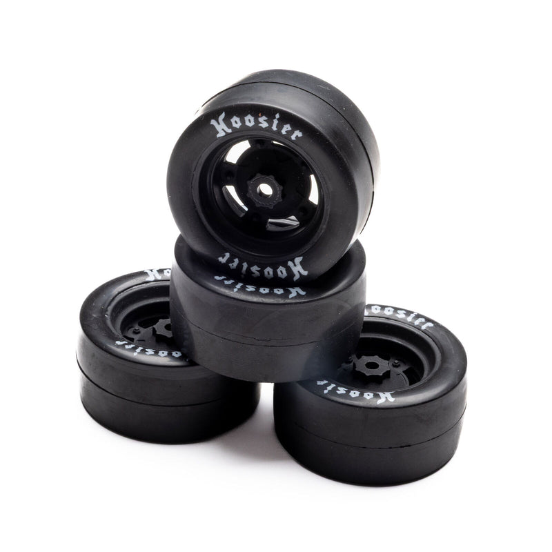 LOS-3779 Losi Hoosier Mounted Tires, Medium (4): GROM Asphalt Late Model