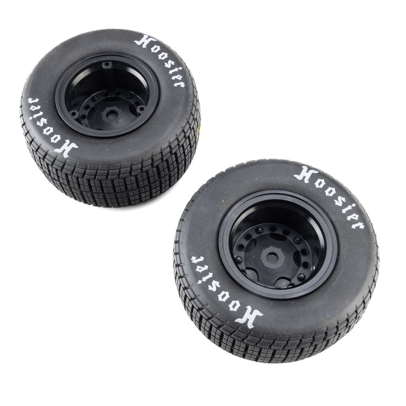 LOS-4237 Losi Hoosier Tires, Medium, Mounted, Black, Left/Right (2): 22S DLM