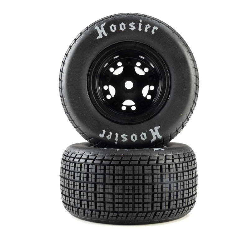 LOS-4247 Losi Hoosier Tires, Soft, Mounted, Black, Left/Right (2): 22S DLM
