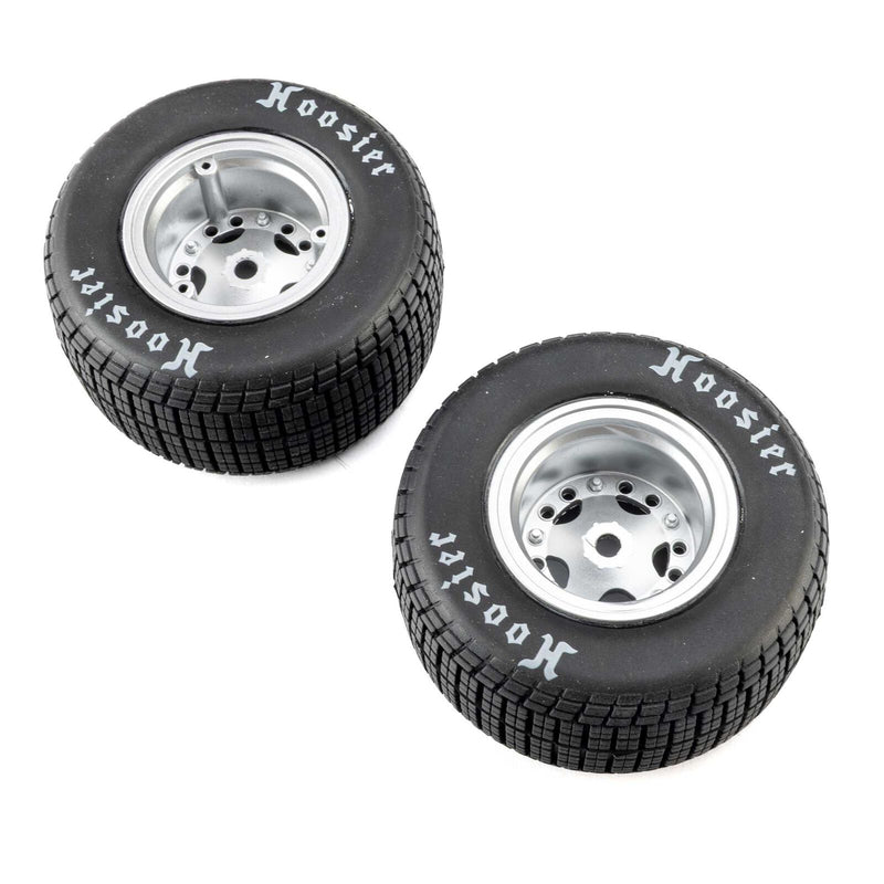 LOS-4641 Losi Hoosier Tires, Soft, Mounted, Satin Aluminum, Left/Right (2): 22S DLM